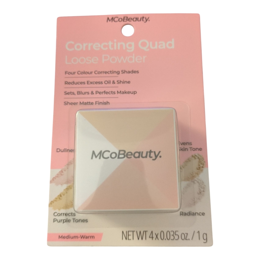 5️⃣ MCoBeauty Correcting Quad Loose Powder - Medium Warm